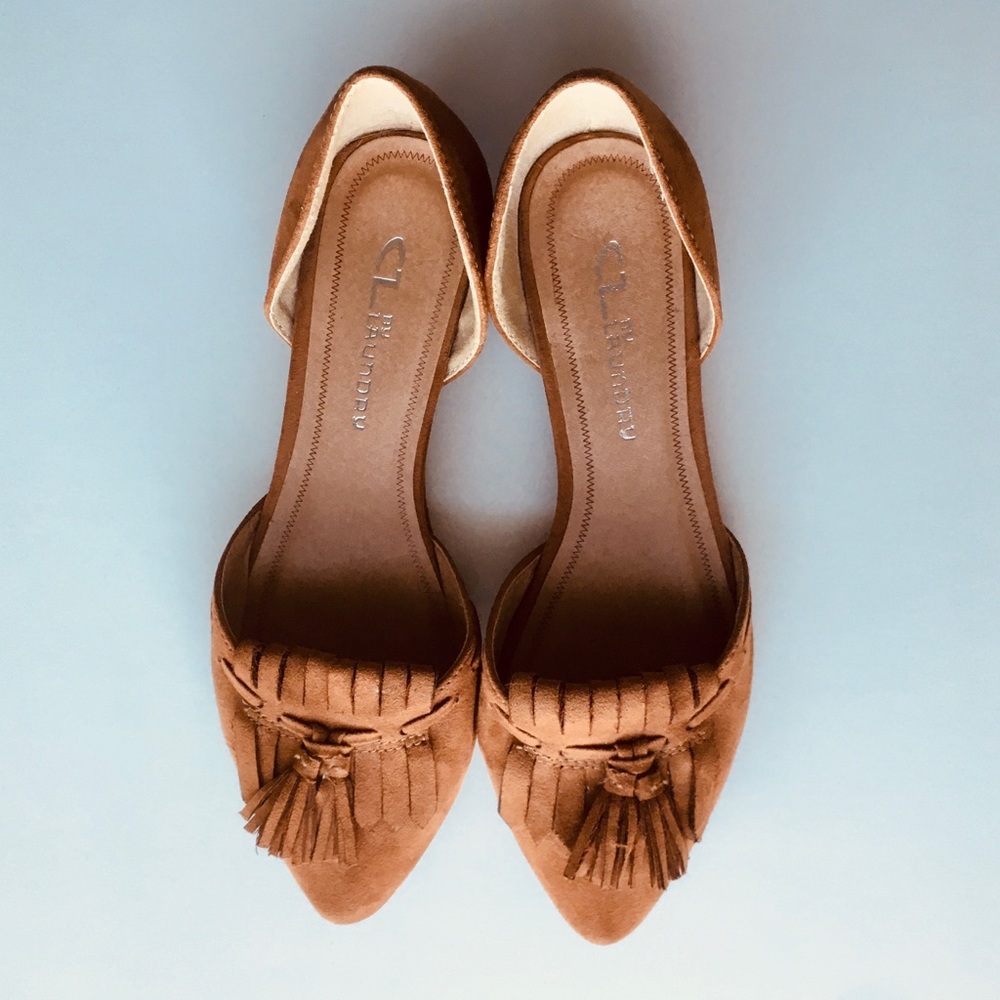SUPER SUEDE SELINE D’ORSAY FLATS | WHISKEY | CL by LAUNDRY